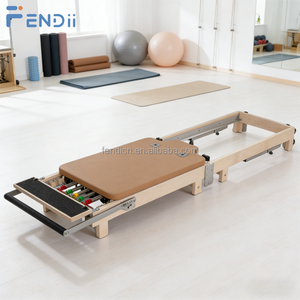 Homegym Yogastudio Volledige Lichaamstraining Apparatuur Opvouwbare Pilates Reformer Machine met Verstelbare Weerstand - Product Image 4