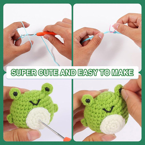 Nouveau Kit de Crochet pour Enfants Débutants : Kit Complet de Bricolage pour Apprendre à Faire des Animaux au Crochet – Éléphant Fait Main - Product Image 6