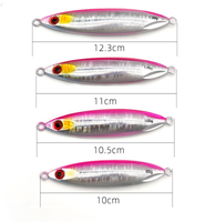 Appât artificiel en métal pour le lancer longue distance, leurre pour attraper des poissons, matériel pour pêcher les truites et les bars, à enfoncement lent, 80g, 100g, 120g, 150g