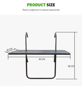 Fordable <span class=keywords><strong>mesa</strong></span> plegable ajustable colgante balcón <span class=keywords><strong>Mesa</strong></span> colgante hogar bar patio <span class=keywords><strong>Mesa</strong></span> planta pared metal lado - Product Image 2