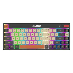 Ajazz AK33 Mechanical Gaming Keyboard RGB LED Rainbow Backlit Wired  Keyboard New