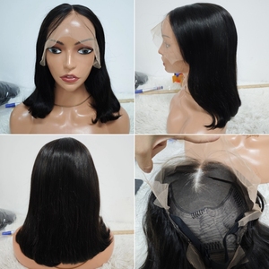 Promotion 56$ Letsfly 12A Straight 13x6 Lace Frontal <b>Bob</b> <b>Wigs</b> 10 12 14 Inches Natural Human Hair Wholesales Factory - Product Image 4