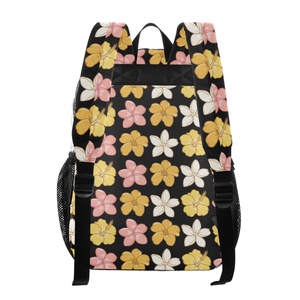 กระเป๋าเป้ใสพิมพ์ลายดอกชบาฮาวาย คอลเลคชั่น Aloha รุ่นใหม่ ทนทาน ผลิตจาก PVC ใส  สำหรับนักศึกษา - Product Image 3