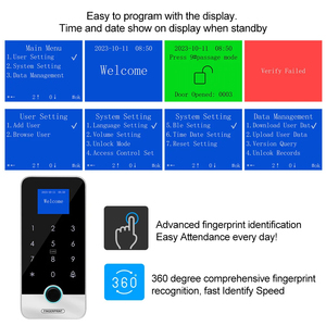 1.77inch Tuya App <strong>Smart</strong> Waterproof IP65 13.56MHz Door Opener Keyless Lock System Fingerprint RFID <strong>Access</strong> <strong>Control</strong> <strong>Keypad</strong> Touch - Product Image 5