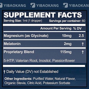 Thuốc ngủ dạng nhỏ giọt Melatonin OEM/ODM với chiết xuất rễ cây <span class=keywords><strong>Valerian</strong></span>, hỗ trợ giấc ngủ dạng lỏng, hỗn hợp tăng cường giấc ngủ cho người lớn - Product Image 3