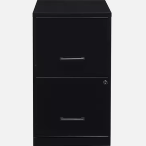 Gran oferta, archivador de oficina de acero y Metal negro de 18 pulgadas de profundidad con 2 cajones, stock usado, para uso en oficina, gabinete de 2 cajones, muebles de oficina - Product Image 2