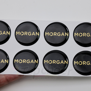 Bán buôn tùy chỉnh dính Logo kinh doanh in ấn không thấm nước pha lê 3D rõ ràng nhựa Epoxy Sticker - Product Image 4