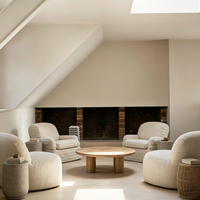 Diseño Arquitectónico Interior de Villa Moderna y Minimalista Profesional, Renderizado 3D, Comunicación Profunda