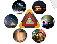 Triangle de signalisation d'avertissement pour voiture, lumière d'avertissement, charge solaire, balise d'urgence triangulaire pour panne de véhicule, sécurité routière