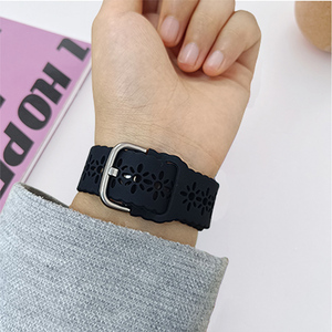 20mm Multi-colori fiori cavi cinturino in pizzo in Silicone per <span class=keywords><strong>Samsung</strong></span> Smartwatch cinturino in gomma - Product Image 4