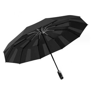 Paraguas Plegable de 10 Varillas con Apertura Automática de un Botón, Logotipo OEM, Resistente al Agua y al Sol, Revestimiento Negro 8K, EVA Clásico - Product Image 3