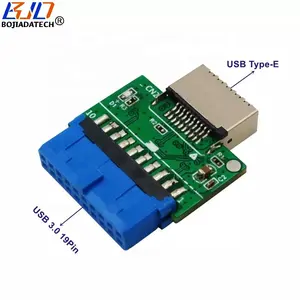 Conector USB tipo E para placa-mãe USB3.0 19Pin conversor de cabeçote adaptador de cartão