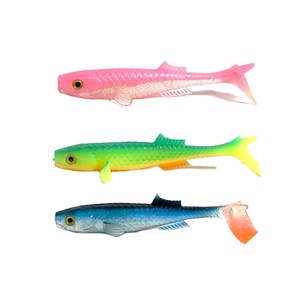 Luya-pez volador con cola en T, cebo suave flotante con cabeza de plomo, para pesca en el mar, lubina, pez mandarín, señuelo - Product Image 1