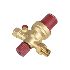 วาล์วเติมน้ำอัตโนมัติแบบปรับได้ ทำจากทองเหลือง พร้อมเกจวัดแรงดัน 110 องศาเซลเซียส 16 บาร์ - Product Image 5