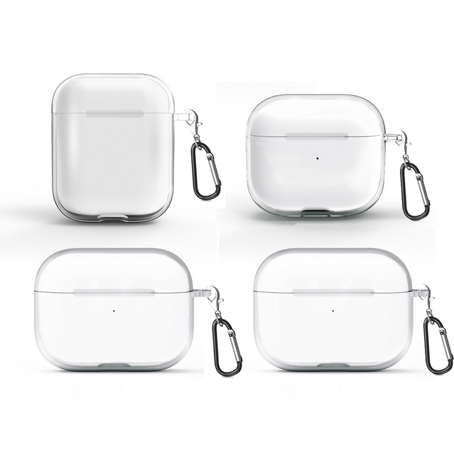 For Airpods Pro 3rd Generation Clear Case Transparent Silicone Earphone Case Funda for Airpods Silicona 1/2 TPU Clear Case