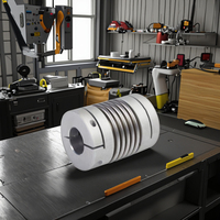 Accouplement à soufflet hautement sensible et hautement compensatoire de type pince (ZS3-C) pour ventilateurs de machines-outils CNC, marque QIANRUI, en acier/aluminium