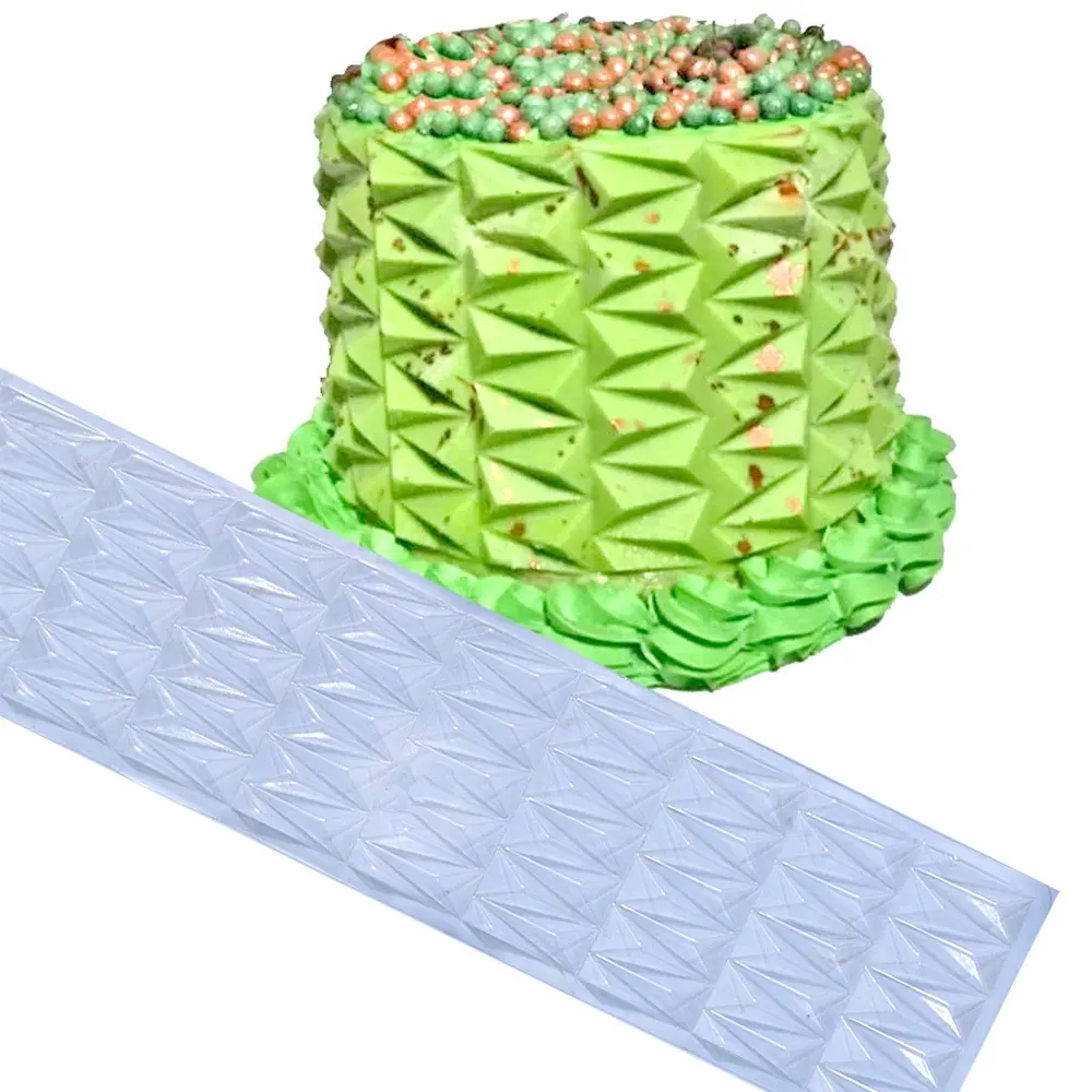 Stencil Per Torte - 8 Pezzi Con Motivi A Pizzo Per Decorare Dolci - Foto 4