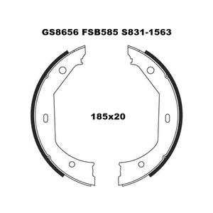 FSB585 Juego de zapatas de freno de estacionamiento del eje trasero GS8656 Piezas de automóvil para <span class=keywords><strong>BMW</strong></span> 1 2 3 Series - Product Image 2