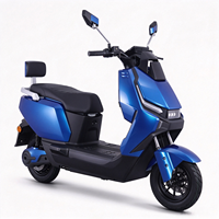 Moto électrique FUNTI longue autonomie pour trajets quotidiens, 60V 1200W, autonomie 75 km, vitesse 60 km/h, frein à disque, deux-roues urbain pour adulte