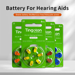 Pin cúc áo kẽm không khí chất lượng tốt, chuyên nghiệp, không chứa thủy ngân, giá tốt nhất dành cho máy trợ thính - Thương hiệu Tingoton, gói 6 viên - Product Image 2