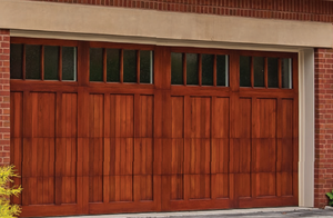 باب مرآب مقطعي من خشب البلوط من مصنع JinPai ، باب مرآب من الألومنيوم معزول علوي من ألواح خشبية صلبة 9 × 8 ، باب مرآب - Product Image 4