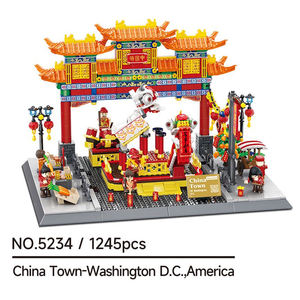 Wange 5234 Chinatown Washington D.C. Amérique Attraction de construction à assembler pour enfants unisexe, ensemble de blocs de construction en plastique, jouet - Product Image 6