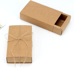 Juego de cajas de cajones de <span class=keywords><strong>papel</strong></span> Kraft marrón, etiquetas en blanco, Mini Cartón, embalaje actual, suministros para fiestas, <span class=keywords><strong>papel</strong></span> triturado, <span class=keywords><strong>comprar</strong></span> cajas de embalaje - Product Image 3