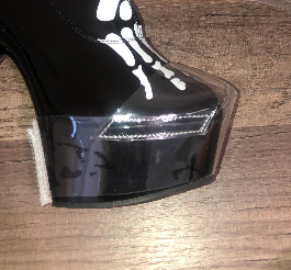 Rncksi - Botas de Baile Exóticas de 8 Pulgadas (20 cm) con Cubiertas de PVC Transparente, Suela Gruesa de Acero y Protector de Puntera - Product Image 3