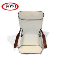 Foyo — chaise de pont rembourré en aluminium anodisé, pour bateau, blanc