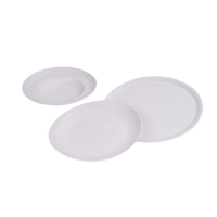 Ensemble d'assiettes et de bols, vaisselle en mélamine, assiettes ovales en mélamine