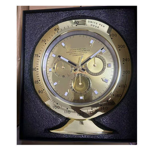 Horloge de <span class=keywords><strong>table</strong></span> créative nordique en verre <span class=keywords><strong>bleu</strong></span>, grande horloge de luxe en métal minimaliste, décoration moderne pour la maison, horloge de bureau, Reloj Pared, Horloge - Product Image 2