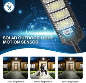 Solar Street <strong>Light</strong> All-In-One IP66 Waterproof 600W Integrated Motion Sensor <strong>Dusk</strong> <strong>to</strong> <strong>Dawn</strong> Remote Control Outdoor Street <strong>Light</strong> - Product Image 6