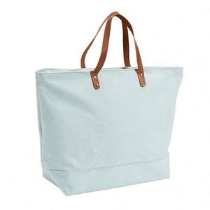 Sac fourre-tout en toile cirée de haute qualité, personnalisable, avec poignée en cuir, fabriqué en Chine - Product Image 5