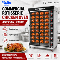 Rôtissoire à Gaz Commerciale en Acier Inoxydable pour Restaurant, Machine à Poulet pour la Rôtisserie