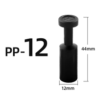 Connecteur rapide pneumatique en plastique PP de 4/6/8/10/12/16 mm, raccord de tuyau, embout de tuyau, bouchon d'arrêt