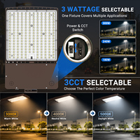 Lumière LED pour boîte à chaussures avec capteur photocellule réglable 300W-240W-180W pour l'éclairage des parcs et des parkings, 3CCT sélectionnables, éclairage extérieur DLC6.0