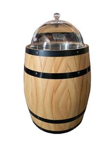 Rustikalen design große holz barrel displays lebensmittel lagerung barrel - Product Image 6