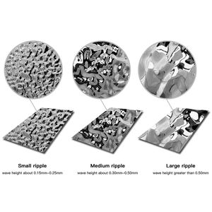 Lámina de Acero Inoxidable de Primera Calidad SS 201 304 304L 316 430 para Techo y Pared, Decoración con Diseño de Ondas de Agua - Product Image 5