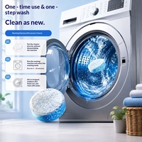Tablettes nettoyantes effervescentes pour lave-linge – Détartrage puissant, nettoyage en profondeur du tambour, formule universelle, taches tenaces – 12 unités