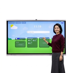 Pantallas Interactivas de 65 Pulgadas, Pizarra Inteligente 4K con Pantalla Táctil, Sistema Operativo Dual, OEM ODM, Panel Plano Interactivo para Educación en el Aula - Product Image 1