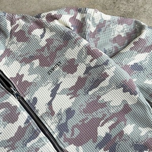 Sweat à capuche pour homme en coton 100% camouflage, coupe ample, tricot gaufré, double couche, design lourd, fabrication sur mesure - Product Image 5