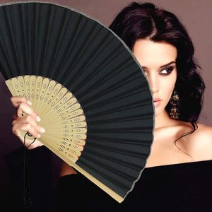 Éventail pliable en bois personnalisé avec impression sur tissu pour l'été et les fêtes - Product Image 4