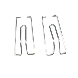 Custom Wire Forms Clothespin Spring Retaining Metal Stainless Steel Binder <b>Clips</b> With <b>Hook</b> - Product Image 1