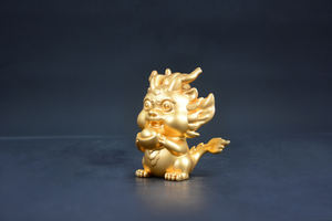 Yuanbao drakenbeeldhouwkunst op maat gemaakte ambachten geschilderd bronzen beeld ornament Chinese stijl levensgroot gemaakt - Product Image 6