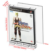 Boîte de rangement et de protection transparente pour cartouches de jeu PS Collection, compatible Playstation 2 PS2 XBOX WII DVD