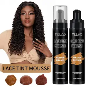 Vente en gros de mousse coiffante sans paraben pour cheveux bouclés, perruque ou tissage d'huile d'arbre à thé et de bourrache