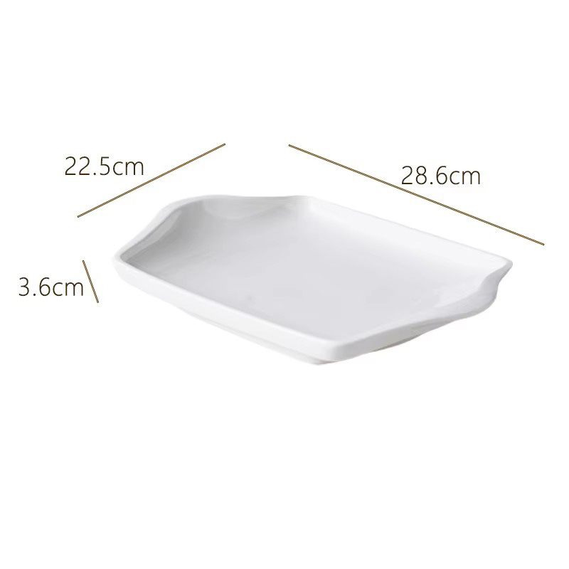 Molde para pizza blanco de 11 pulgadas con doble asa