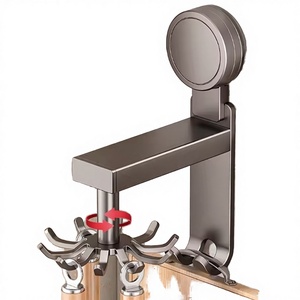 Rotatable No Drilling Minimalist Kitchen Utensil <b>Hook</b> Storage Rack Suction Cup Chopping Board Spoon Cutlery Storage <b>Tools</b> - Product Image 3