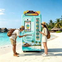 定制旅游景点自动售货机 AI UV打印纪念币 无人值守自助售货亭 OEM