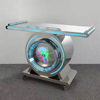 Haute qualité personnalisable en acier inoxydable DJ stand Stand Table 3D écran LED barre lumineuse pour Disco Pub affichage numérique affiche